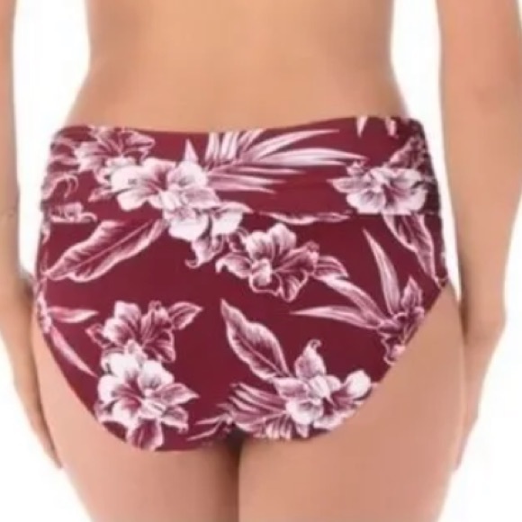 New Miraclesuit Banded high waist bottom with V twist front size 14 - Picture 2 of 11